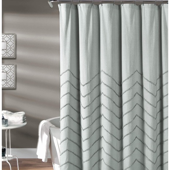 Lush Other - NWT Lush Decor Chevron shower curtain